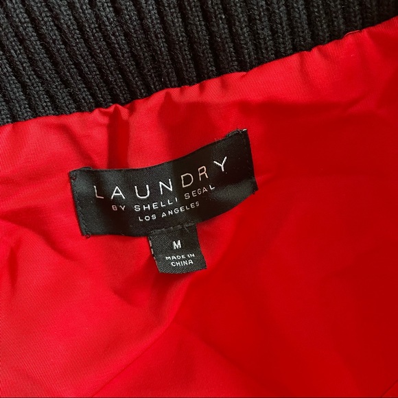 Laundry by Sheli Segal red windbreaker style jacket medium - Picture 5 of 6